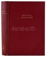 Hóman Bálint: Szent István. Bp., 1938., Kir. Magyar Egyetemi Nyomda. Fekete-fehér képekkel illusztrálva, kihajtható térképekkel. Kiadói egészvászon-kötés, kissé sérült borítóval, helyenként kissé foltos lapokkal.