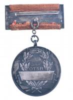 1953. "OTSB Sí II. / A Magyar Népköztársaság Bajnokságai" fém díjérem mellszalagon T:1-,2