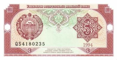 Üzbegisztán 9 klf modern bankjegy T:I