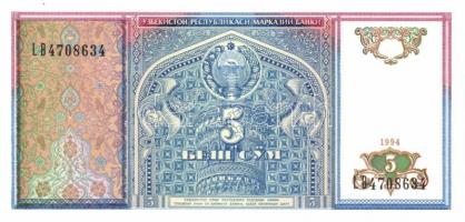 Üzbegisztán 9 klf modern bankjegy T:I