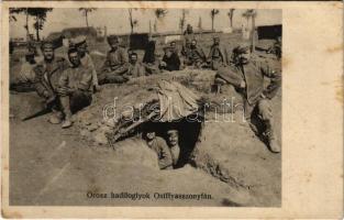 1922 Orosz hadifoglyok Ostffyasszonyfán / WWI Austro-Hungarian K.u.K. military, POW camp with Russian prisoners of war (fl)