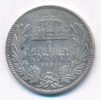 1895KB 1K Ag "Ferenc József" T:2- patina, kis ph
Adamo K5