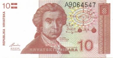 Horvátország 7 klf modern bankjegy T:I