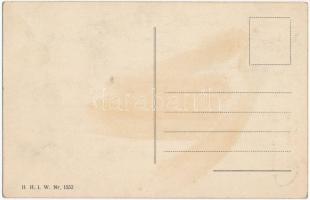 Üdvözlet a Krampusstól! Osztrák-magyar katona és Krampusz / Krampus with K.u.K. soldier. H.H.i.W. Nr...