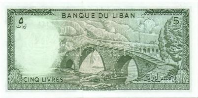 Libanon (2x), Libya (1x), Syria (1x), Quatar (1x), összesen 5 klf modern bankjegy T:I