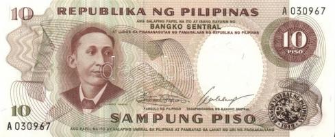 Malaizia (1x), Fülöp-szigetek (3x), Thaiföld (7x) összesen 11 klf modern bankjegy T:I