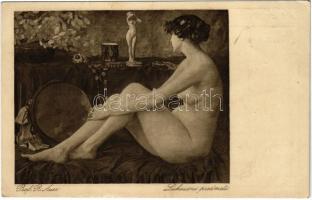 1920 Fényűzési tárgyak / Luxussachen / Luksusni predmeti / Erotic nude lady art postcard s: Prof. R. Auer (EK)