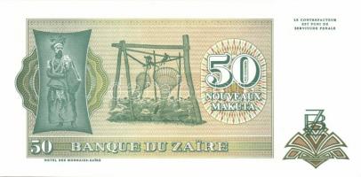 Zaire 1985-1995. 10 klf bankjegy T:I