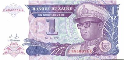 Zaire 1985-1995. 10 klf bankjegy T:I