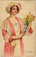 1916 Fresh as the morn / Lady art postcard. The Knapp Co. A.R. & C.i.B. 550. (EK)