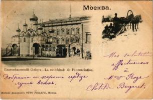 1901 Moscow, Moscou; La cathédrale de lannonciation / Annunciation Cathedral, Troika