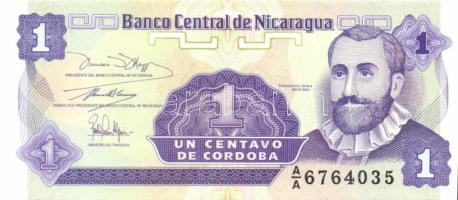 Nikaragua 4 klf modern bankjegy T:I