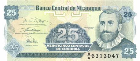 Nikaragua 4 klf modern bankjegy T:I