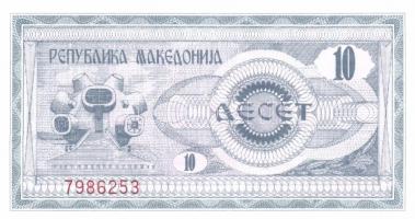 Makedónia (3x), Szerbia (2x), Szlovénia (4x), Olaszország (1x) összesen 10 klf modern bankjegy T:I