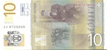 Makedónia (3x), Szerbia (2x), Szlovénia (4x), Olaszország (1x) összesen 10 klf modern bankjegy T:I