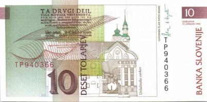 Makedónia (3x), Szerbia (2x), Szlovénia (4x), Olaszország (1x) összesen 10 klf modern bankjegy T:I