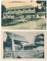 8 db RÉGI japán képeslap városokkal / 8 pre-1945 Japanese postcards with towns