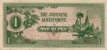 Japán megszállások / Kelet-Ázsia II. vh. 10 klf bankjegy T:I, I-, II (2x)