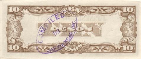 Japán megszállások / Kelet-Ázsia II. vh. 10 klf bankjegy T:I, I-, II (2x)