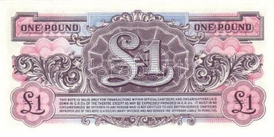 Nagy-Britannia 1950-es, 60-as, 70-es évek katonai bankjegyek 6 klf T:I