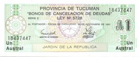 Argentína 13 klf modern bankjegy T:I