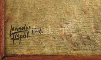 Olvashatatlan (Kispál?) jelzéssel: Baromfiudvar. Olaj, falemez. Dekoratív fa keretben, 30x35 cm