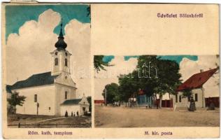 1922 Bölcske, Római katolikus templom, M kir. posta