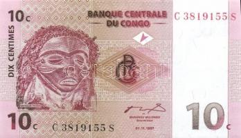 Kongó 1997-2003. 7 klf bankjegy T:I