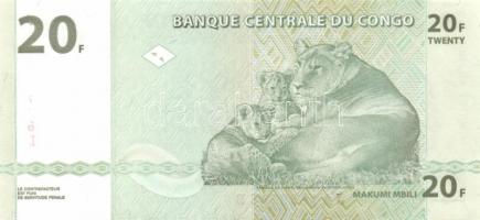 Kongó 1997-2003. 7 klf bankjegy T:I