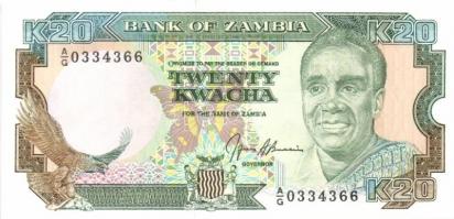 Zambia 8 klf modern bankjegy T:I