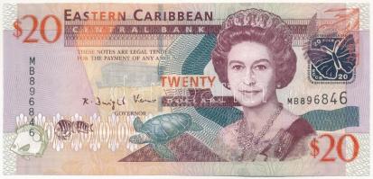 Kelet-Karibi Államok 2008. 20$ MB896846 T:I- East Caribbean States 2008. 20 Dollars MB896846 C:AU Krause P#49