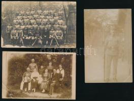 cca 1910 6 db katonákat ábrázoló fotó klf méretben