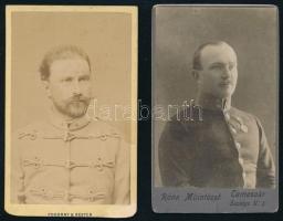 cca 1910 8 db katonákat ábrázoló fotó klf méretben