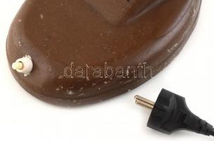 Finommechanikai Vállalat FMV jelzett retró irodai ventilátor, gumi lapátos, kopott, működik m:30cm