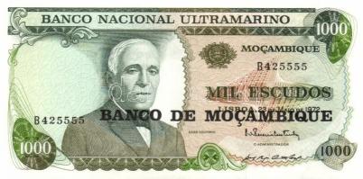 Mozambik 1967-1991. 8 klf bankjegy T:I