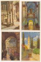 Szentföld - 13 db régi képeslap / Holy Land - 13 pre-1945 postcards