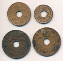 Brit Kelet-Afrika 1941. 10c Br + 1942. 5c Br + 1942. 10c Br + 1955. 1c Br T:2-3
British East Africa...