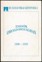 Zsidók Oroszországban. 1900-1929. Cikkek, dokumentumok. Ruszisztikai Könyvek I. Bp., 1995, Magyar Ruszisztikai Intézet-MTA Judaisztikai Kutatócsoport (a Soros Alapítvány támogatásával), 199 p. Kiadói papírkötés.