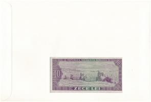 Románia 1966. 10L felbélyegzett borítékban, bélyegzéssel T:I Romania 1966. 10 Lei in envelope with s...