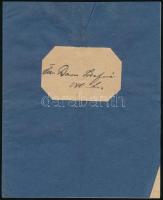 1894 Öcsöd, a körös-tisza-marosi ármentesítő társulat kirovási könyve özv. Daru Józsefné részére, két oldalon bejegyzésekkel, helyenként kissé foltos, középen hajtott