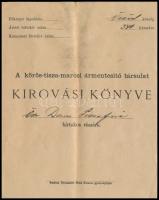 1894 Öcsöd, a körös-tisza-marosi ármentesítő társulat kirovási könyve özv. Daru Józsefné részére, ké...