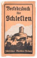 Verkehrsbuch für Schlesien. Breslau, 1914, Gratz, Barth & Comp. Kiadói hiányos papírkötés, kopottas állapotban / paperback with faults