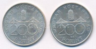 1994. 200Ft Ag "Deák" (2x) T:1-,2
Adamo F13.1