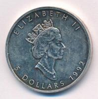 Kanada 1992. 5$ Ag "II. Erzsébet" T:BU Canada 1992. 5 Dollars Ag "Elizabeth II" C:BU Krause KM#187