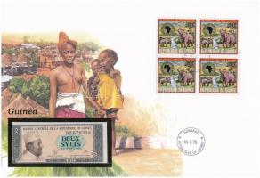 Guinea 1981. 2S felbélyegzett borítékban, bélyegzéssel T:1 Guinea 1981. 2 Sylis in envelope with stamp and cancellation C:UNC