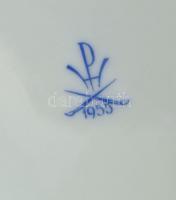 Herendi Apponyi pink mintás UTASELLÁTÓ feliratos lapos tányér, jelzett, kopott, d: 25,5 cm