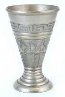 2 db tárgy: USA fém levélbontó, címerrel. Ón kupa. 12 cm