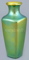 Zsolnay eozin mázas váza, jelzett, apró kopásnyomokkal, m: 14,5 cm