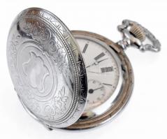 Zsebóra, sérült plexi, de működik, d: 5 cm