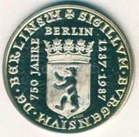 NSZK 1987. "750 éves Berlin-John F. Kennedy" Ag emlékérem 20g T:PP